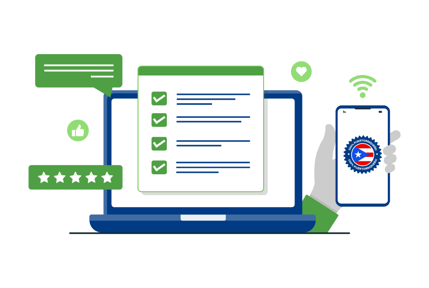 Proceso de solicitud de financiamiento en línea con atención personalizada